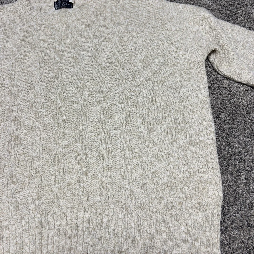 Vintage Peconic Bay Traders Sweater XL Cream Beige Knit Crewneck Grandpa Core